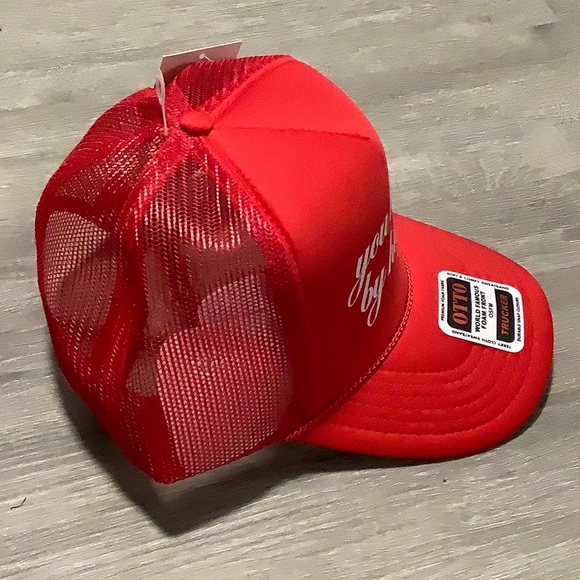 You had me by halftime Kenz Kustomz red trucker hat - Picture 2 of 7